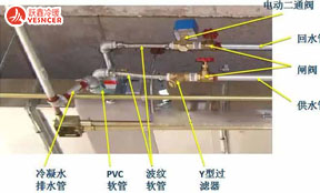 風機盤管上的電動二通閥是安裝在供水管，還是回水管上？