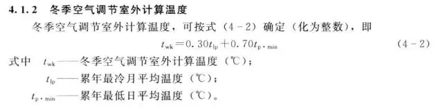 冬季空氣調(diào)節(jié)室外計(jì)算溫度